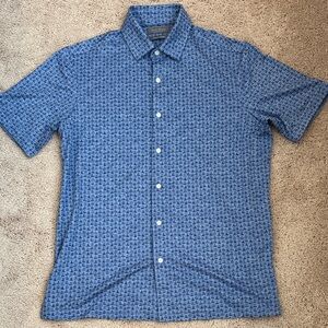 Daniel Cremieux Casual Blue Textured Shirt